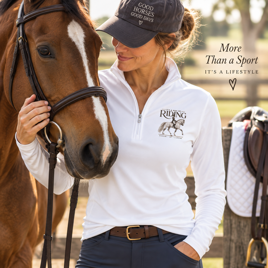 The Art of Riding quarter-zip pullover