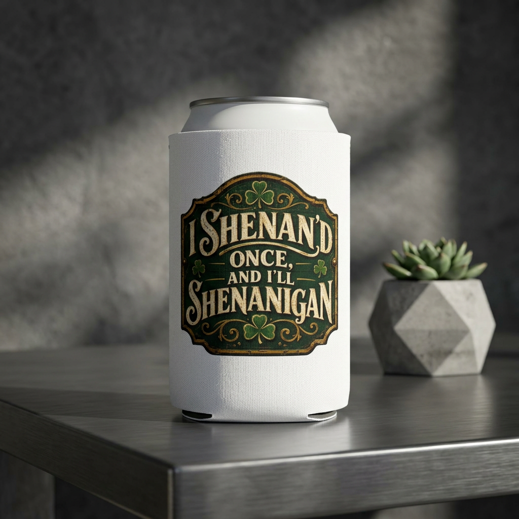 “I Shenan’d Once and I’ll Shenanigan” Funny Can Cooler