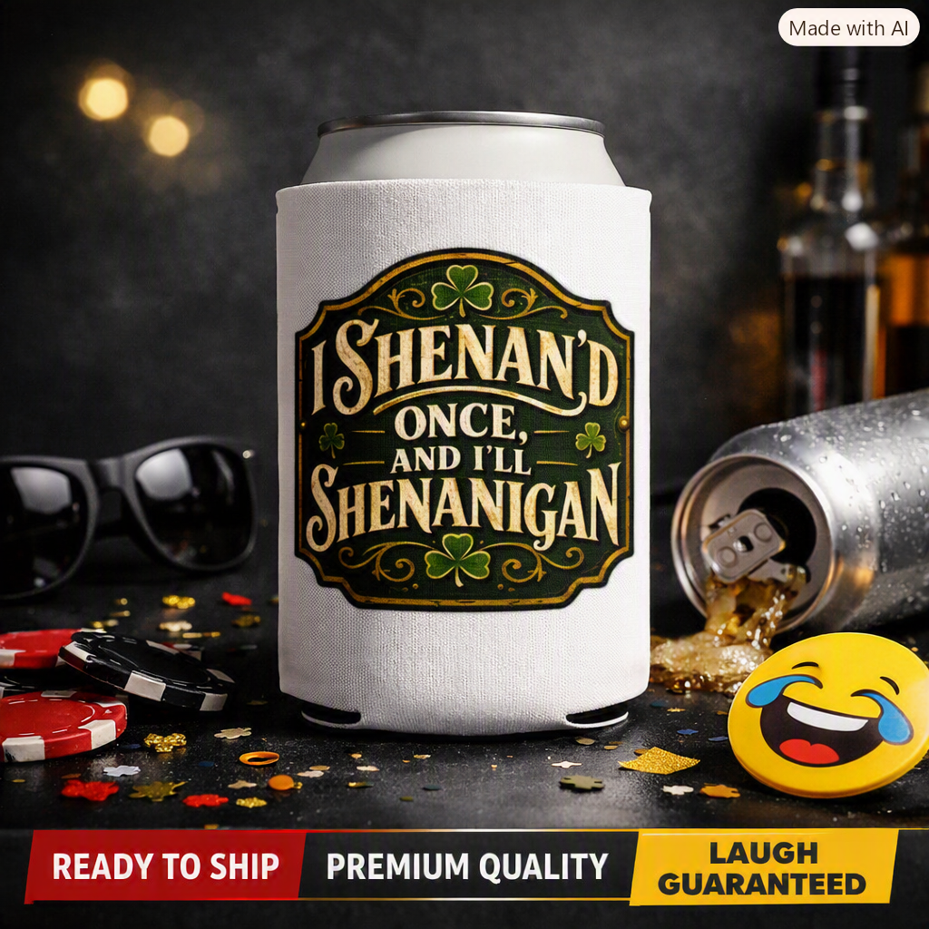 “I Shenan’d Once and I’ll Shenanigan” Funny Can Cooler