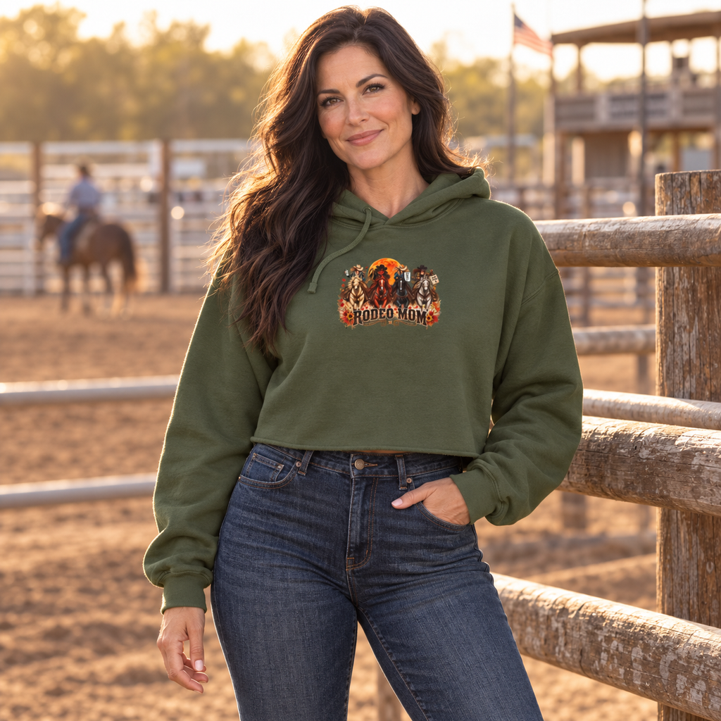 Rodeo Moms Cropped Hoodie