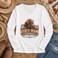 Rodeo Mom V-Neck Long Sleeve Tee