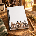 Donkey Friends Spiral Notebook – Cute Farm Animal Ruled Journal