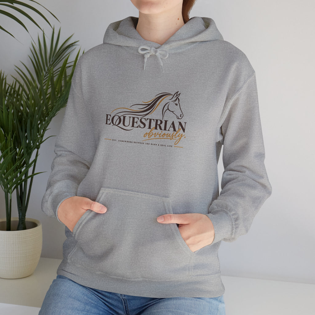 Equestrian Riding Hoodie — Horse Riding Logo Pullover