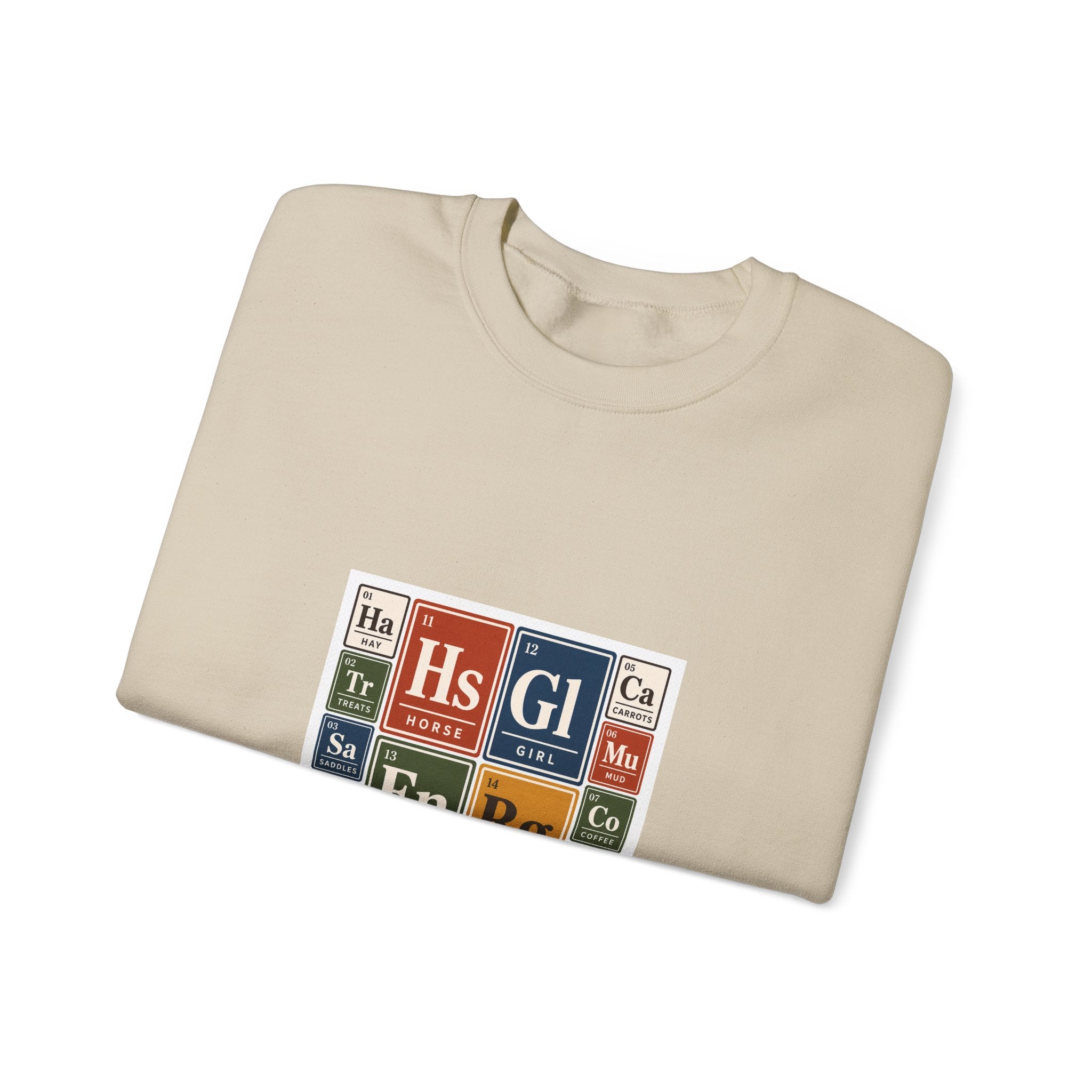 Periodic Table Equestrian Energy Crewneck Sweatshirt
