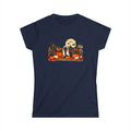 Halloween Cats & Pumpkins Tee – Cute Spooky Fall Shirt for Cat Lovers