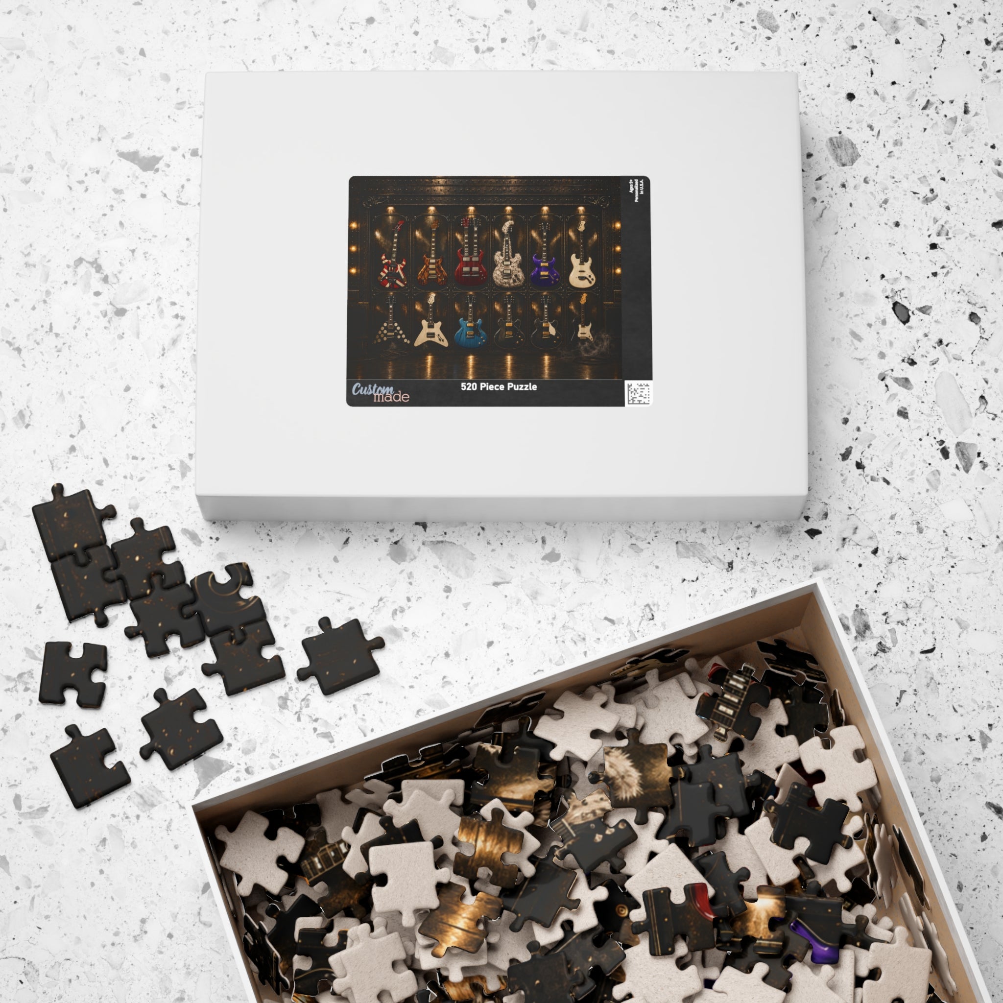 Rock guitar collection jigsaw puzzle artwork
