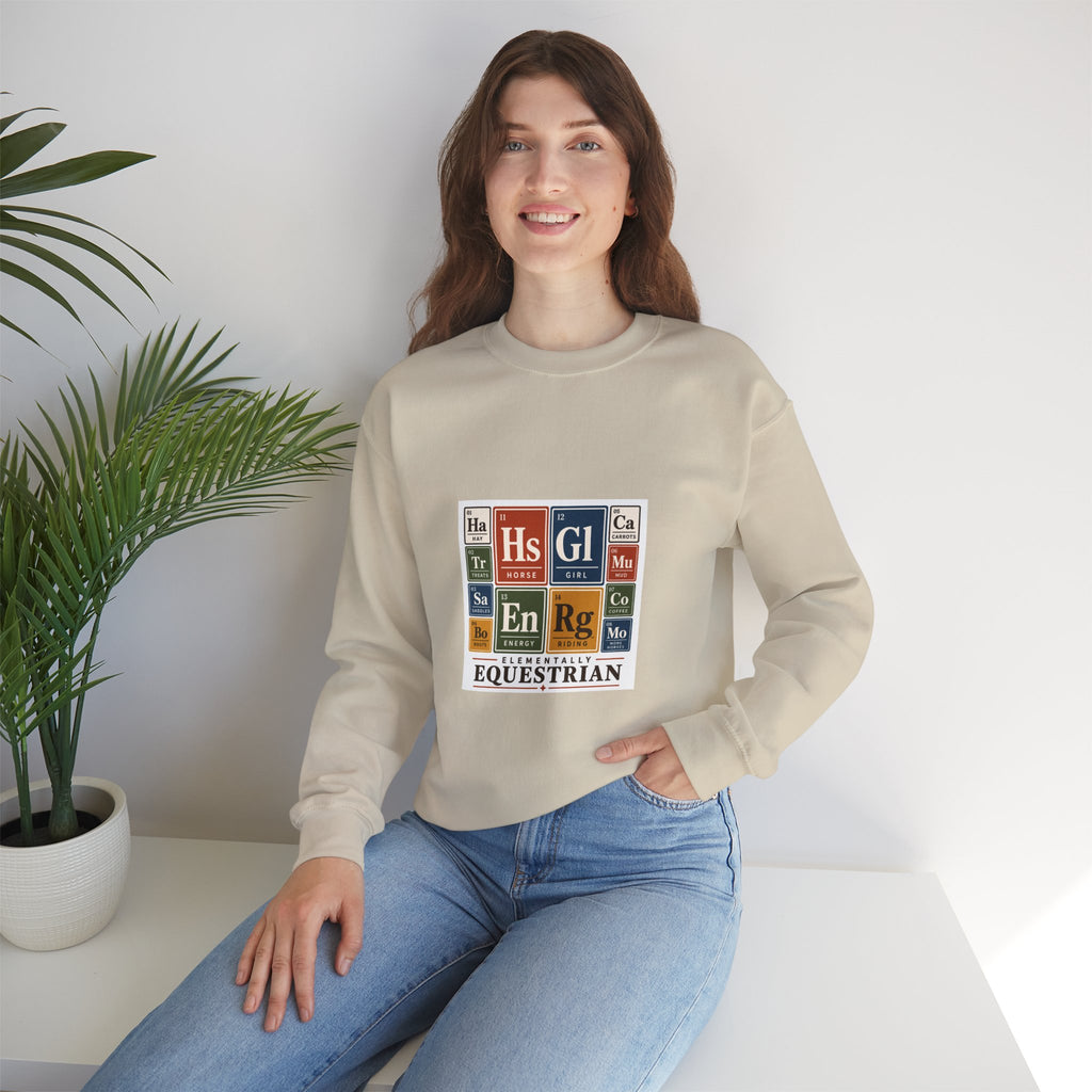 Periodic Table Equestrian Energy Crewneck Sweatshirt