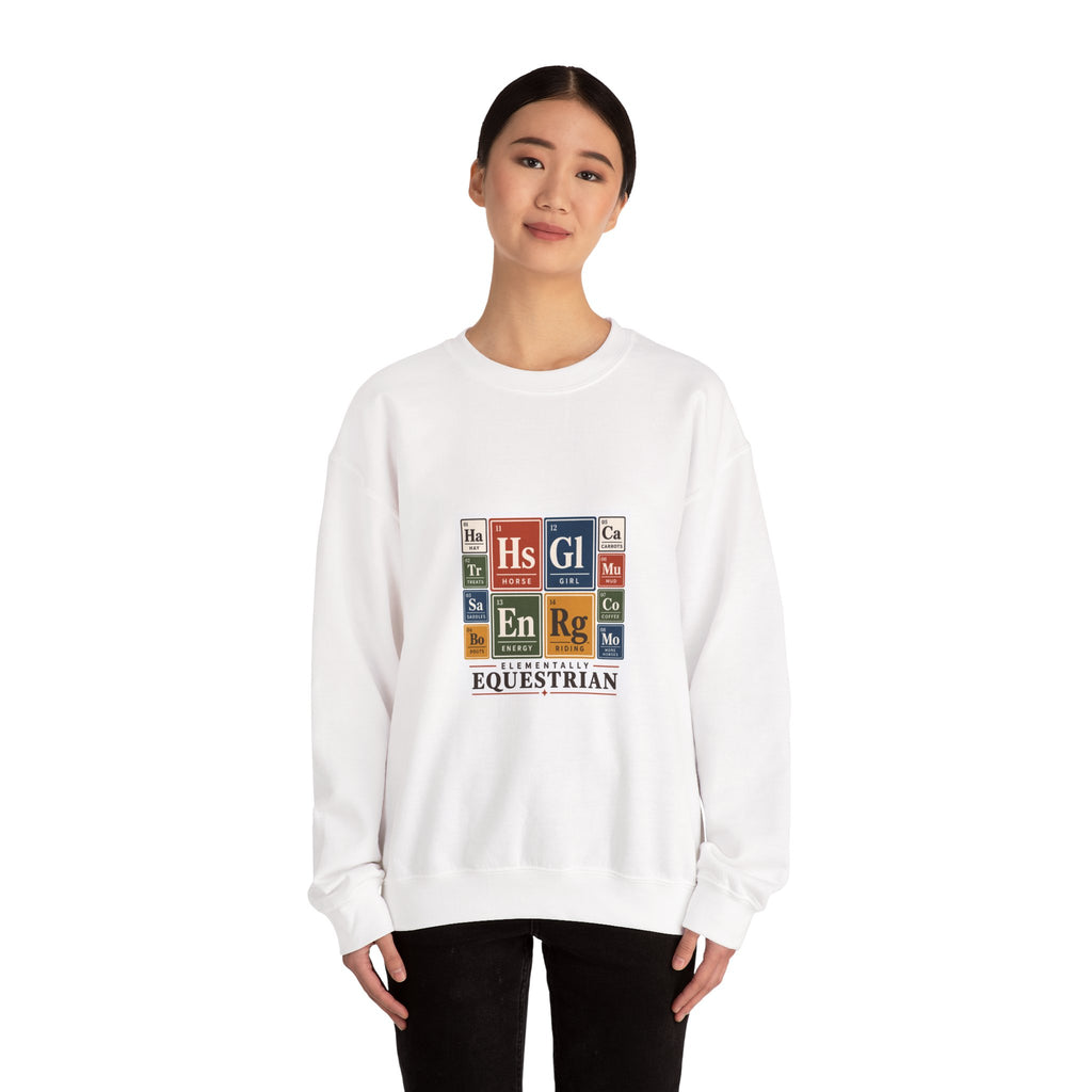 Periodic Table Equestrian Energy Crewneck Sweatshirt