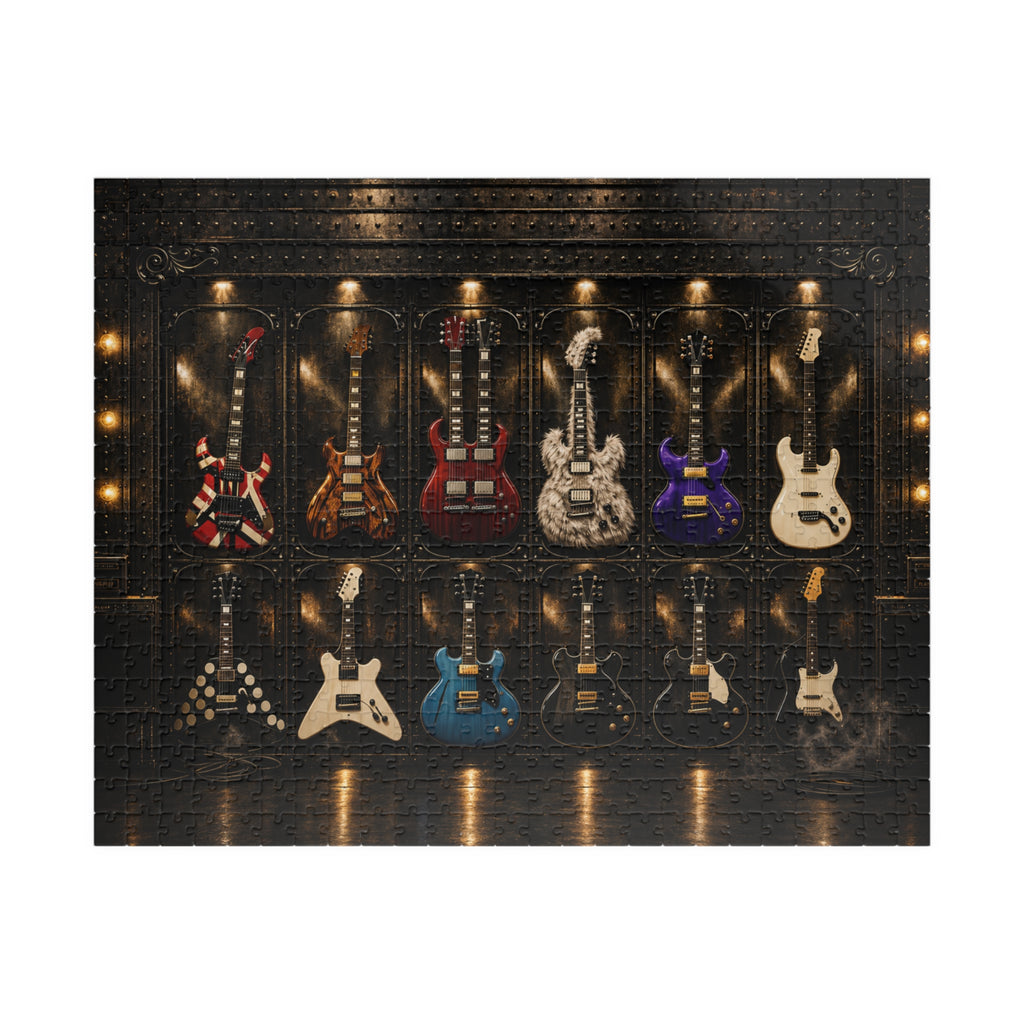 Rock guitar collection jigsaw puzzle artwork