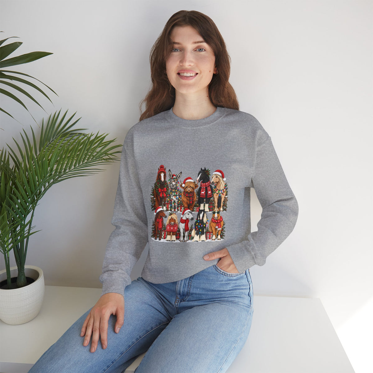 Holiday Horses Crewneck Sweatshirt