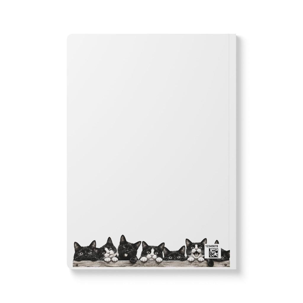 Cat Pals Softcover Journal — Cute Black & White Kittens Notebook