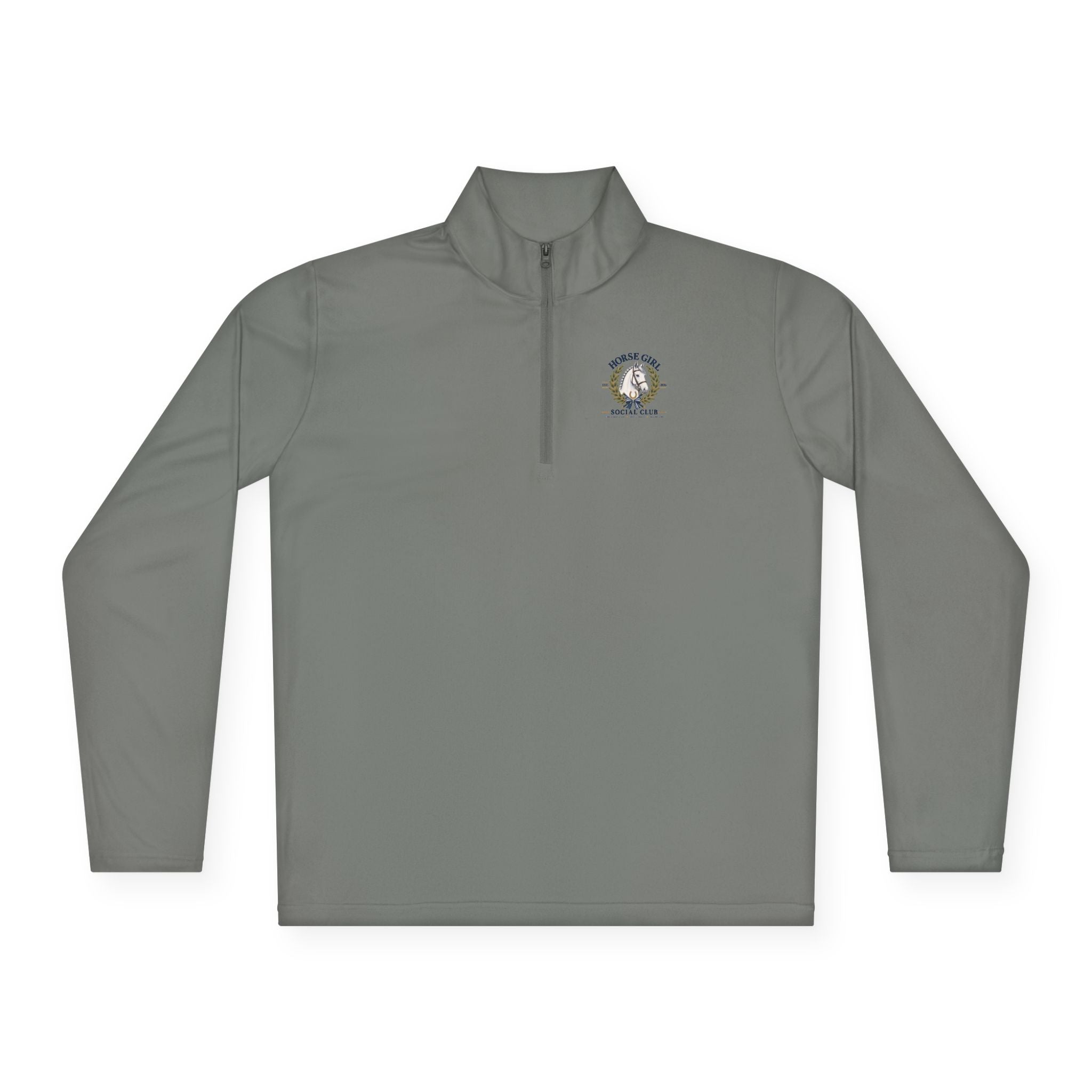 Horse Girl Social Club quarter-zip pullover