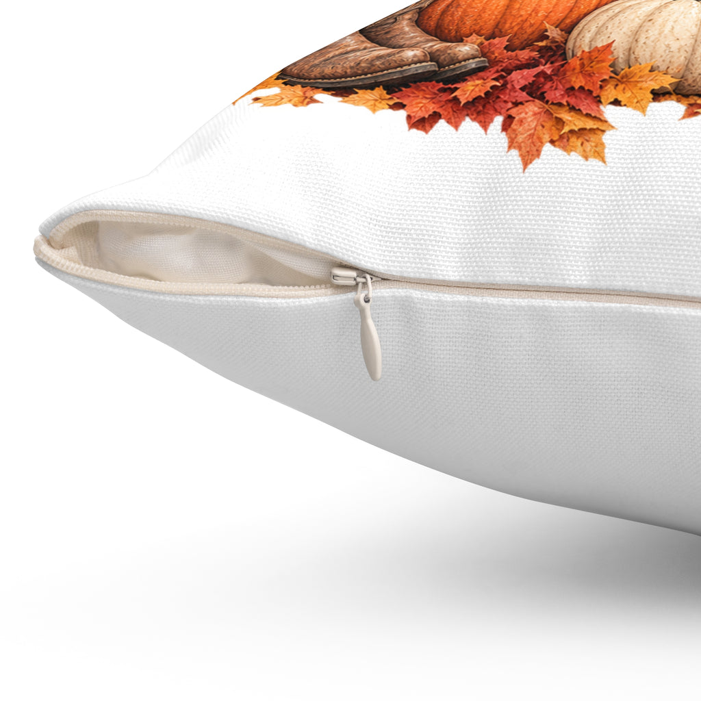 Just Horsin’ Around Fall Horse Pillow | Equestrian Autumn Throw Pillow | Horse Lover Farmhouse Decor | Rustic Harvest Pillow