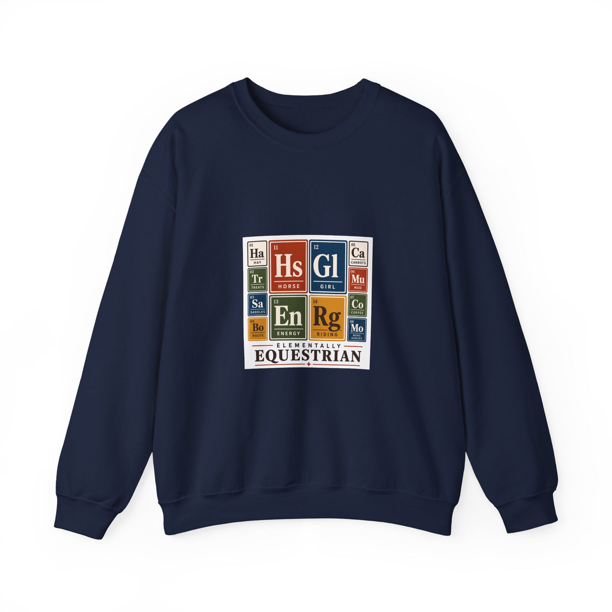 Periodic Table Equestrian crewneck sweatshirt