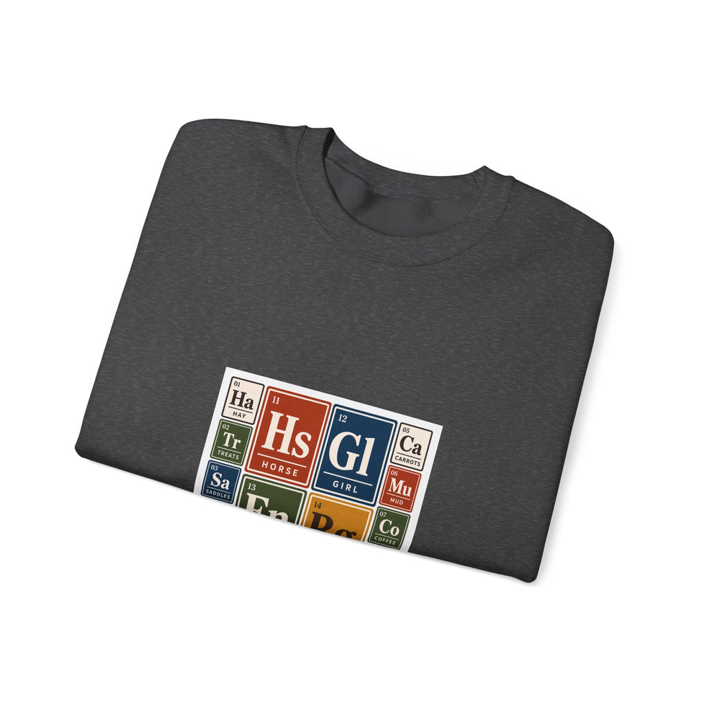 Periodic Table Equestrian Energy Crewneck Sweatshirt