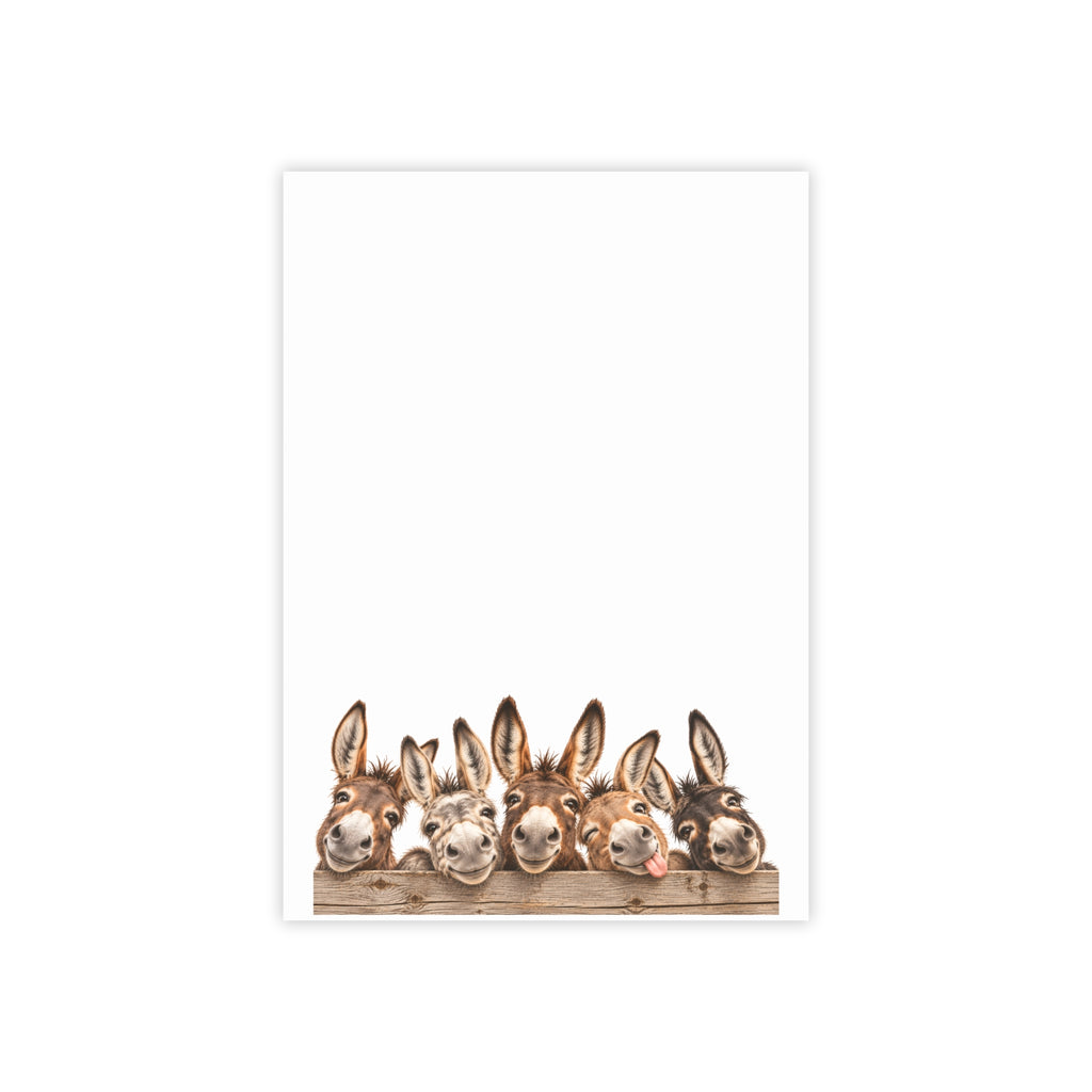 Donkey Friends Post-it Note Pads – Cute Animal Sticky Notes for Desk, Gifts & Farm Lovers