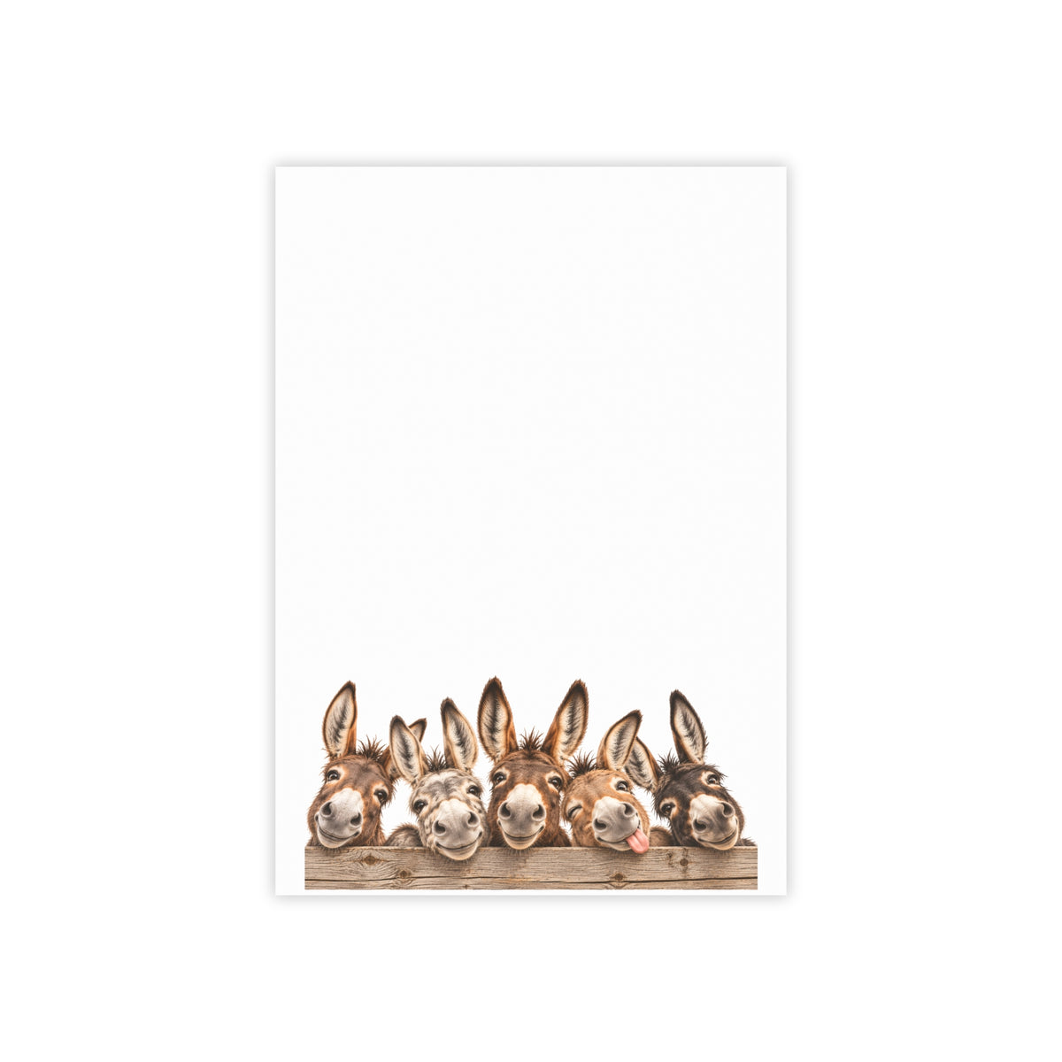 Donkey Friends Post-it Note Pads – Cute Animal Sticky Notes for Desk, Gifts & Farm Lovers