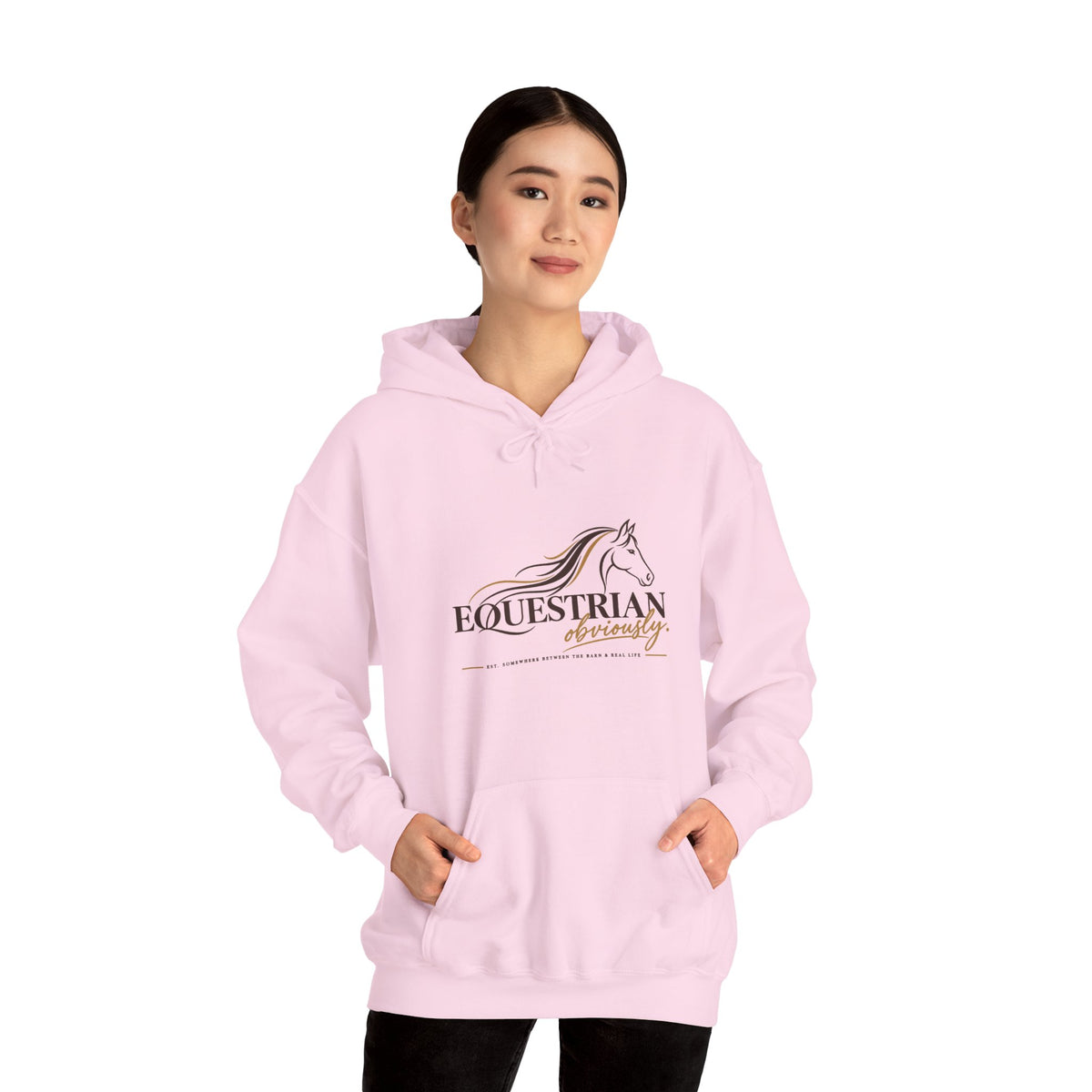 Equestrian Riding Hoodie — Horse Riding Logo Pullover