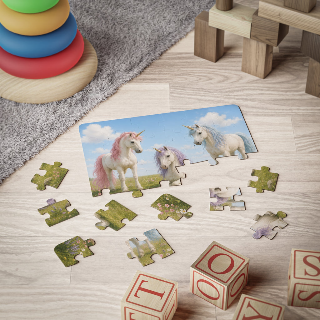 Unicorn Trio 30-piece pastel kids puzzle