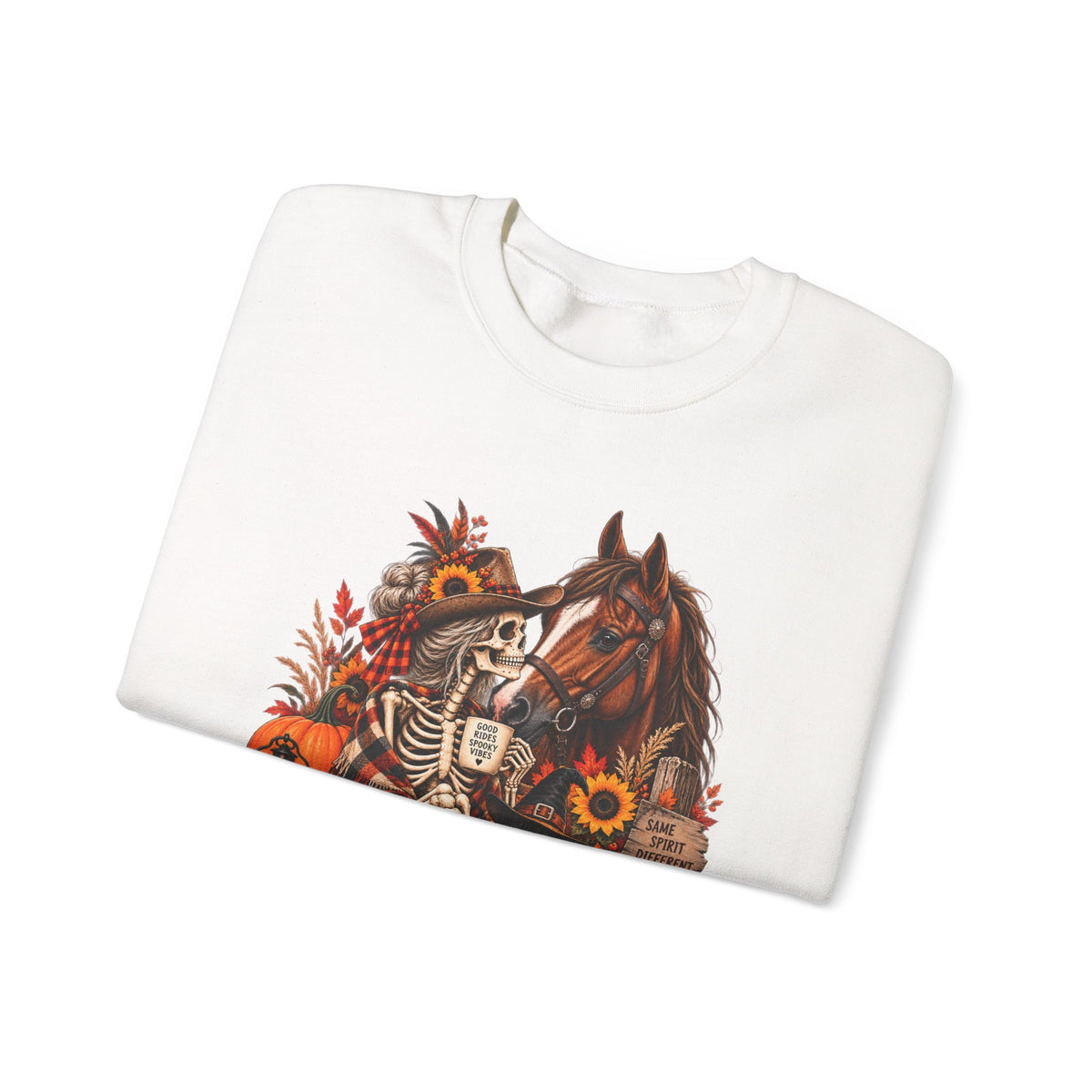 Western Horse Halloween Sweatshirt | Spooky Equestrian Fall Graphic