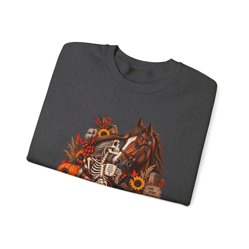 Western Horse Halloween Sweatshirt | Spooky Equestrian Fall Graphic