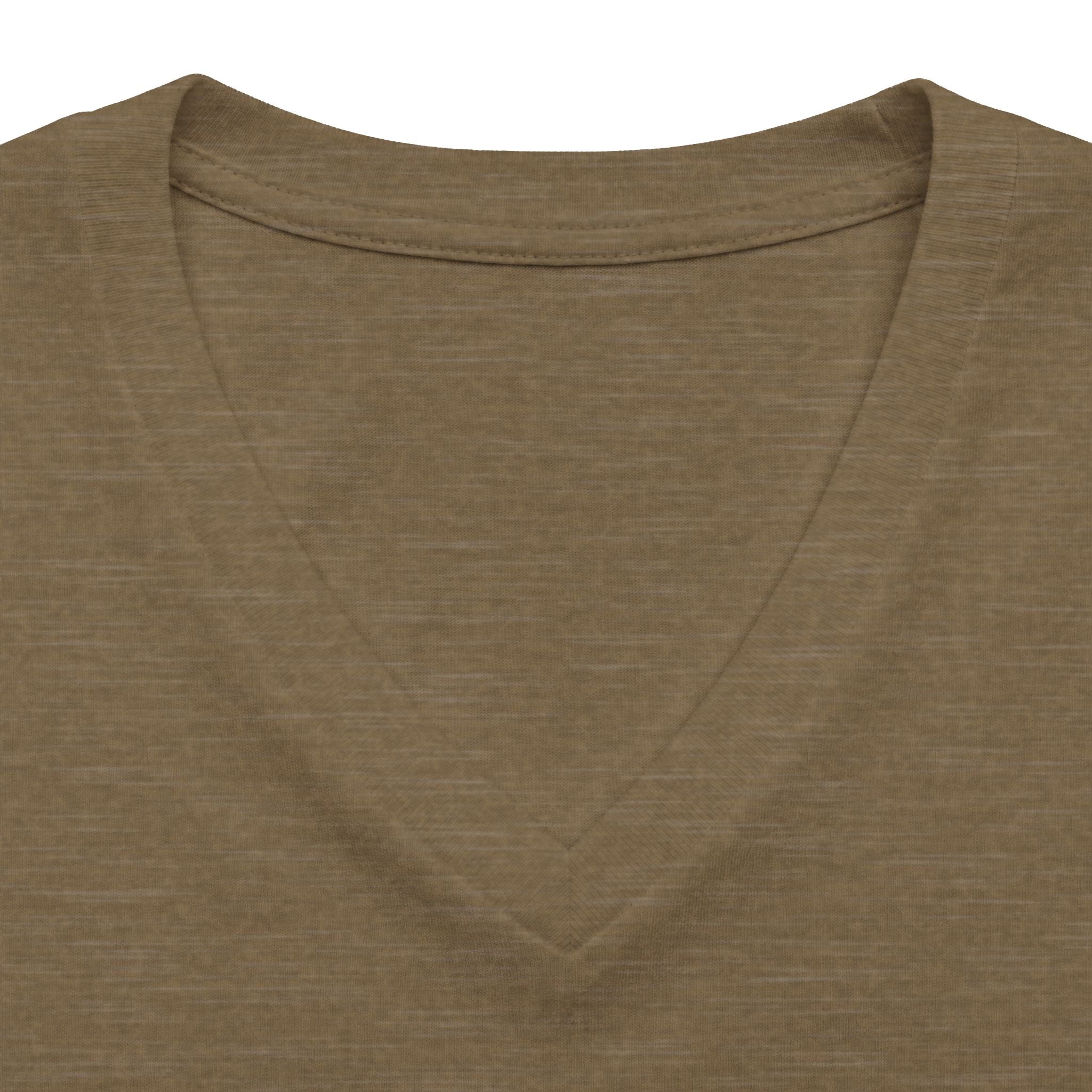Horse Studies women's heather V-neck tee with horse head graphic