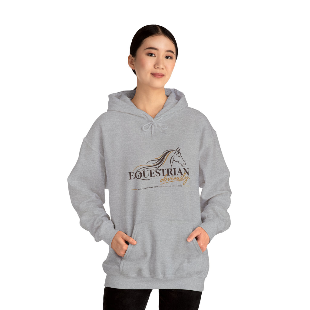 Equestrian Riding Hoodie — Horse Riding Logo Pullover