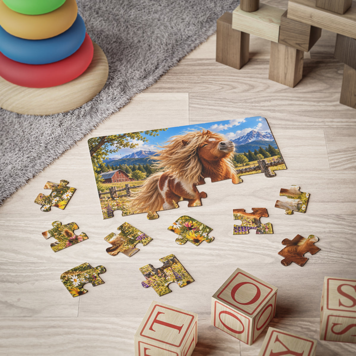 30-Piece Kids Puzzle — Happy Pony Meadow Jigsaw for Children