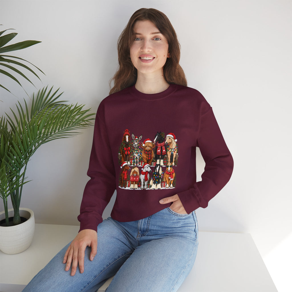 Holiday Horses Crewneck Sweatshirt
