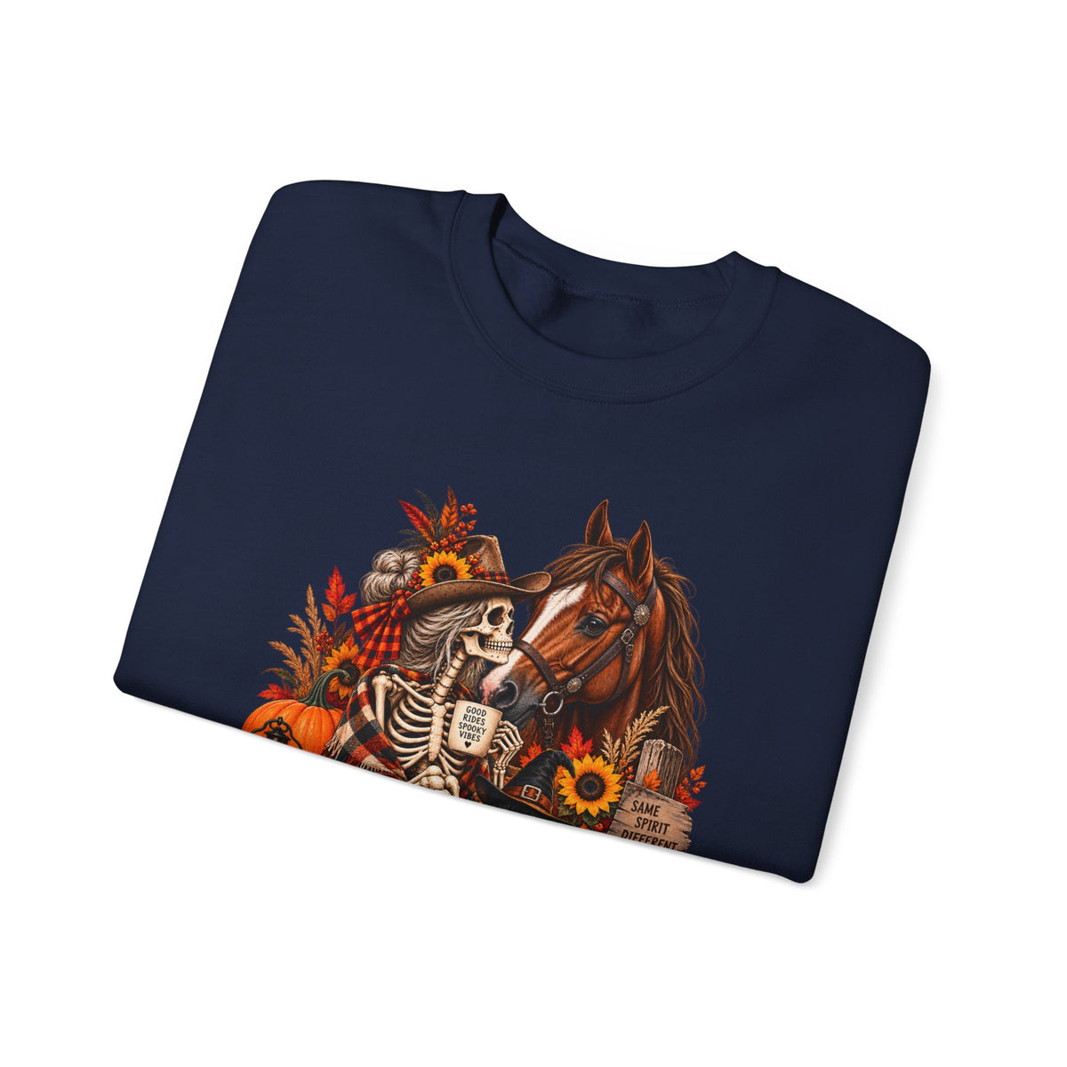 Western Horse Halloween Sweatshirt | Spooky Equestrian Fall Graphic