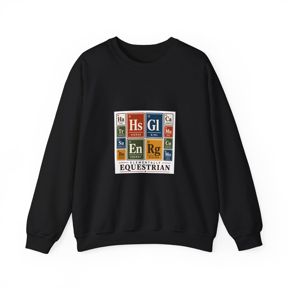 Periodic Table Equestrian crewneck sweatshirt