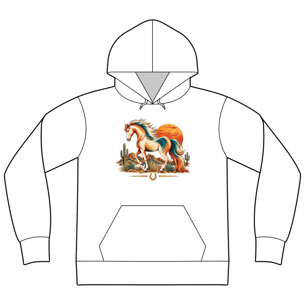 Western Horse Sweatshirt, Horse Lover Hoodie, Retro Equestrian Sweatshirt, Cowgirl Hoodie, Horse Girl Gift, Western Horse Lover Gift