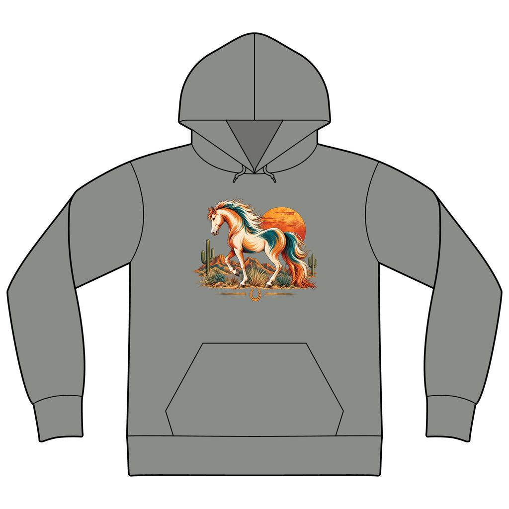 Western Horse Sweatshirt, Horse Lover Hoodie, Retro Equestrian Sweatshirt, Cowgirl Hoodie, Horse Girl Gift, Western Horse Lover Gift