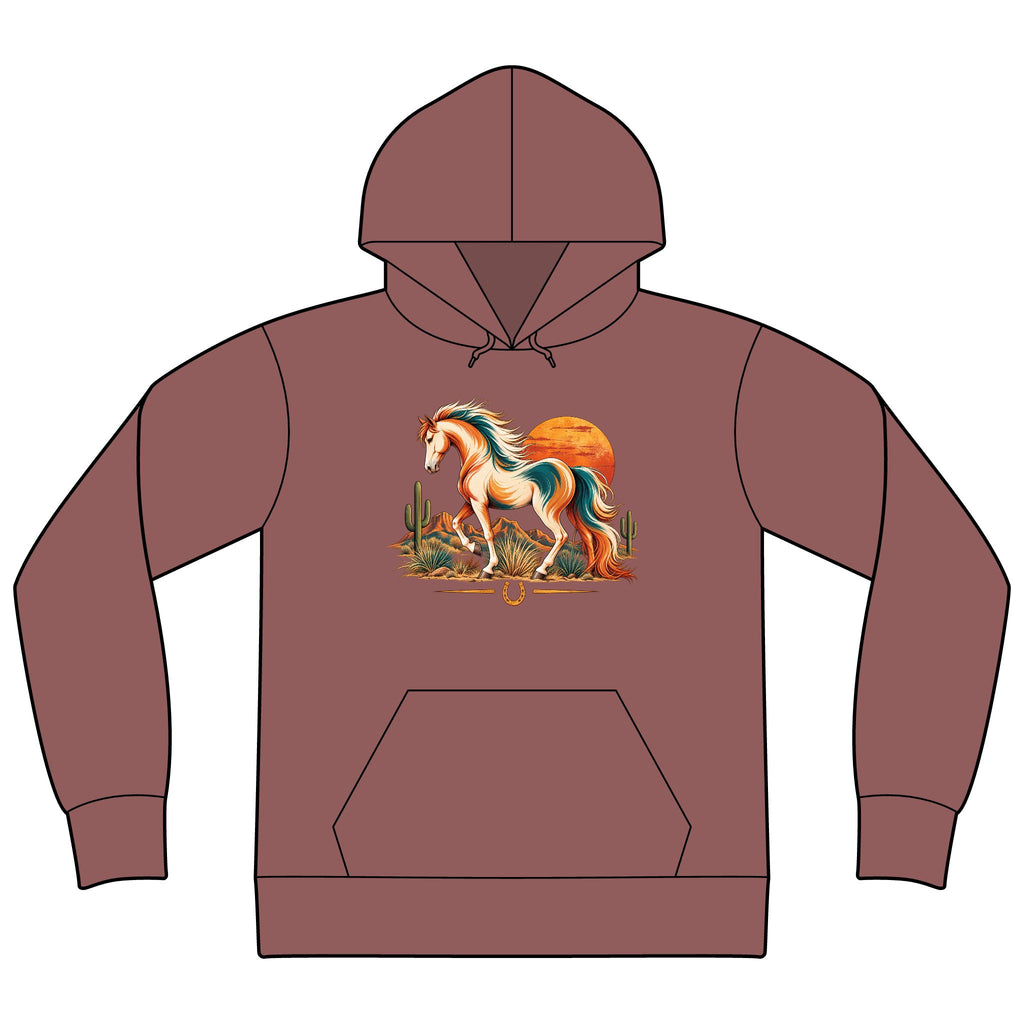 Western Horse Sweatshirt, Horse Lover Hoodie, Retro Equestrian Sweatshirt, Cowgirl Hoodie, Horse Girl Gift, Western Horse Lover Gift