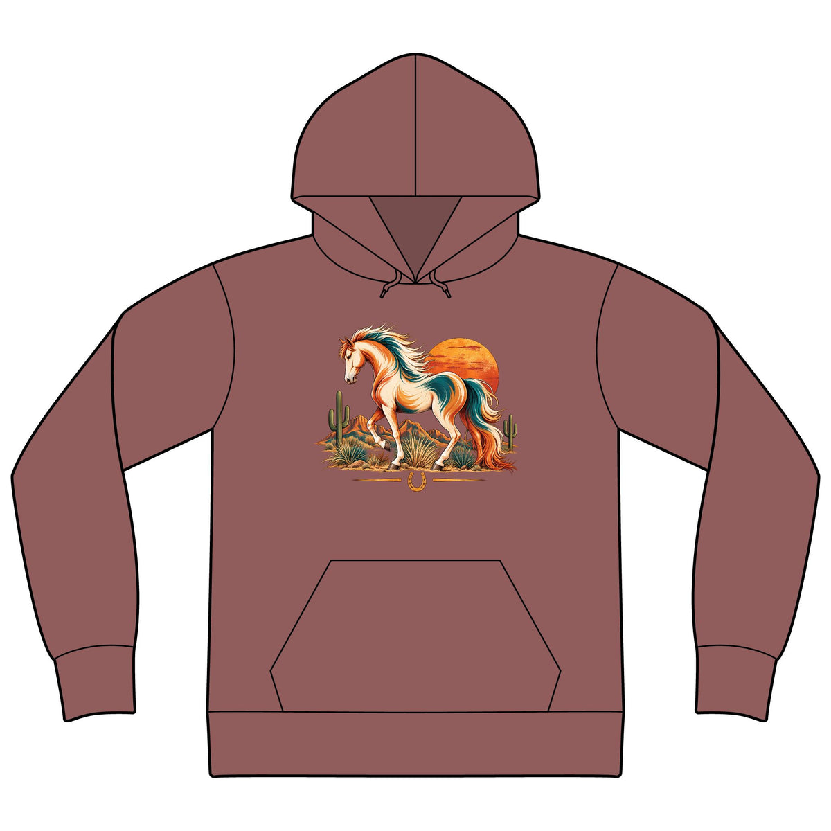 Western Horse Sweatshirt, Horse Lover Hoodie, Retro Equestrian Sweatshirt, Cowgirl Hoodie, Horse Girl Gift, Western Horse Lover Gift