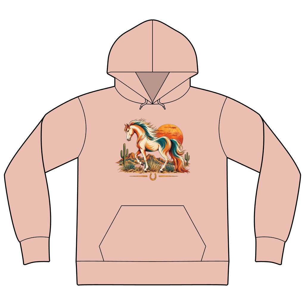 Western Horse Sweatshirt, Horse Lover Hoodie, Retro Equestrian Sweatshirt, Cowgirl Hoodie, Horse Girl Gift, Western Horse Lover Gift