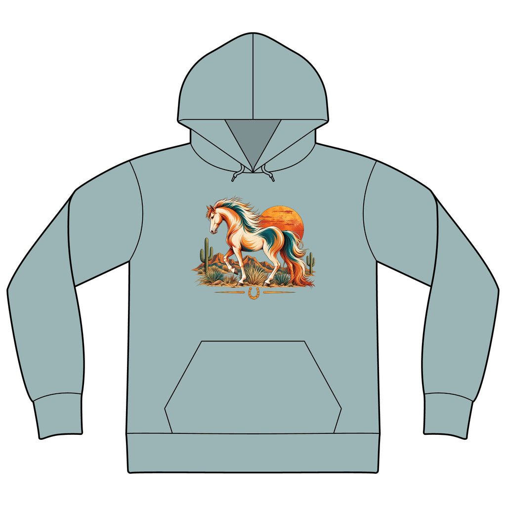 Western Horse Sweatshirt, Horse Lover Hoodie, Retro Equestrian Sweatshirt, Cowgirl Hoodie, Horse Girl Gift, Western Horse Lover Gift