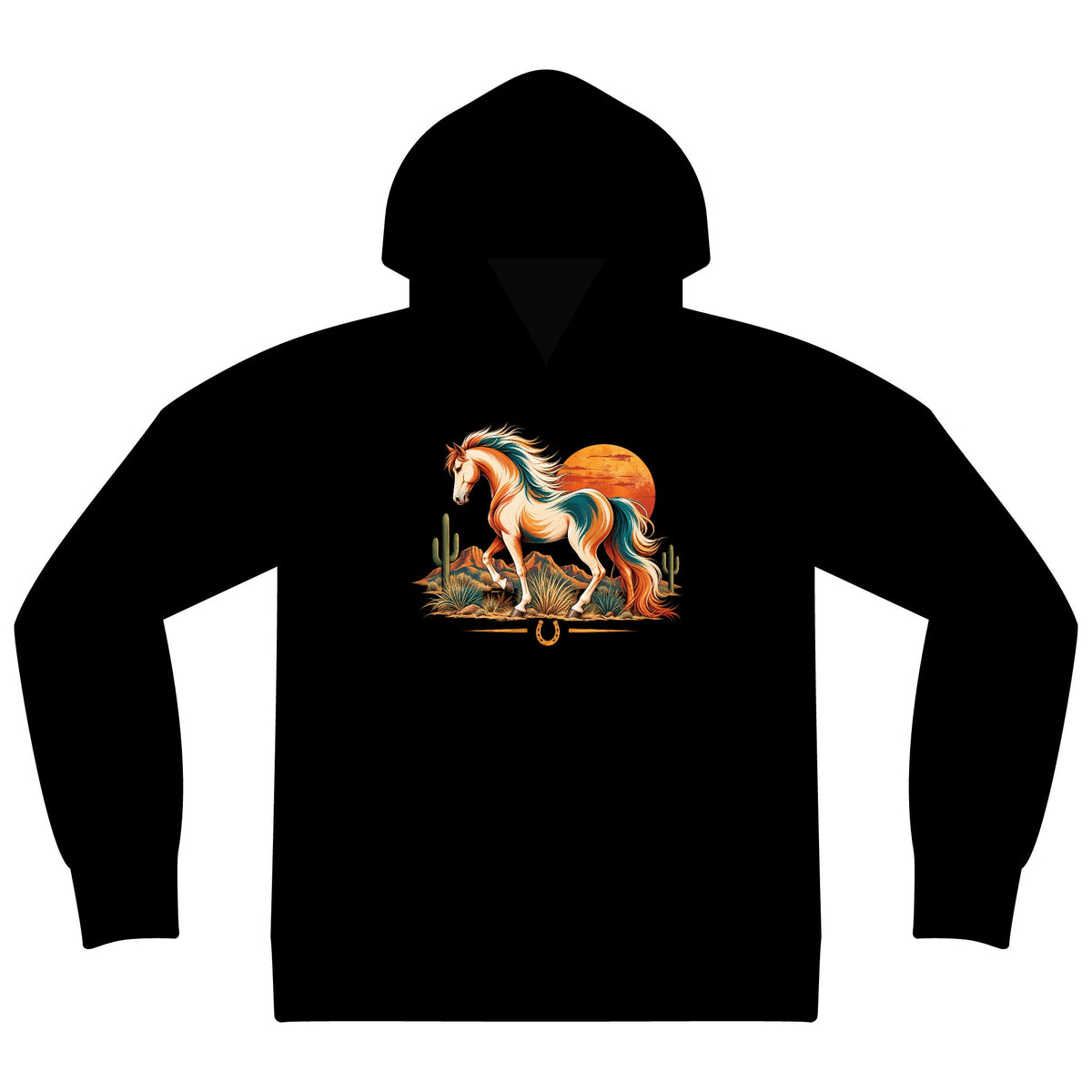 Western Horse Sweatshirt, Horse Lover Hoodie, Retro Equestrian Sweatshirt, Cowgirl Hoodie, Horse Girl Gift, Western Horse Lover Gift