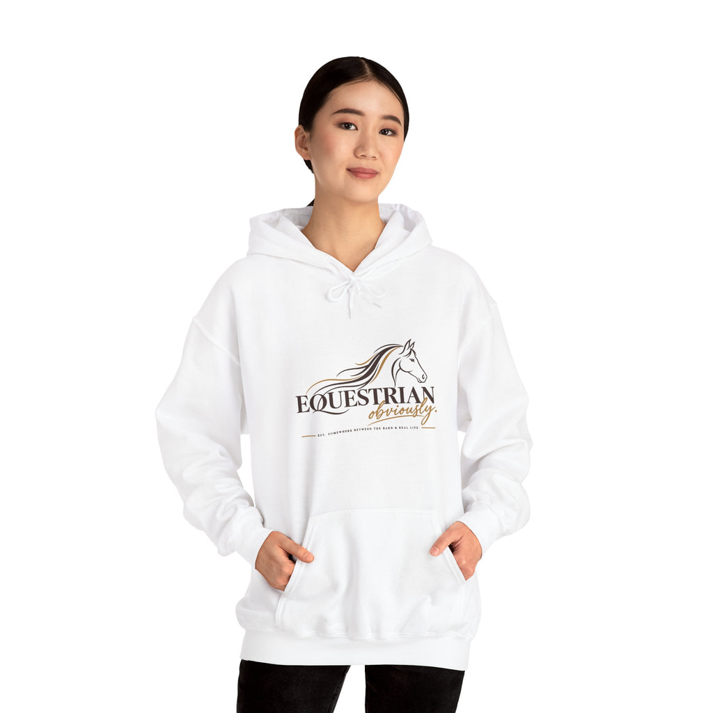 Equestrian Riding Hoodie — Horse Riding Logo Pullover