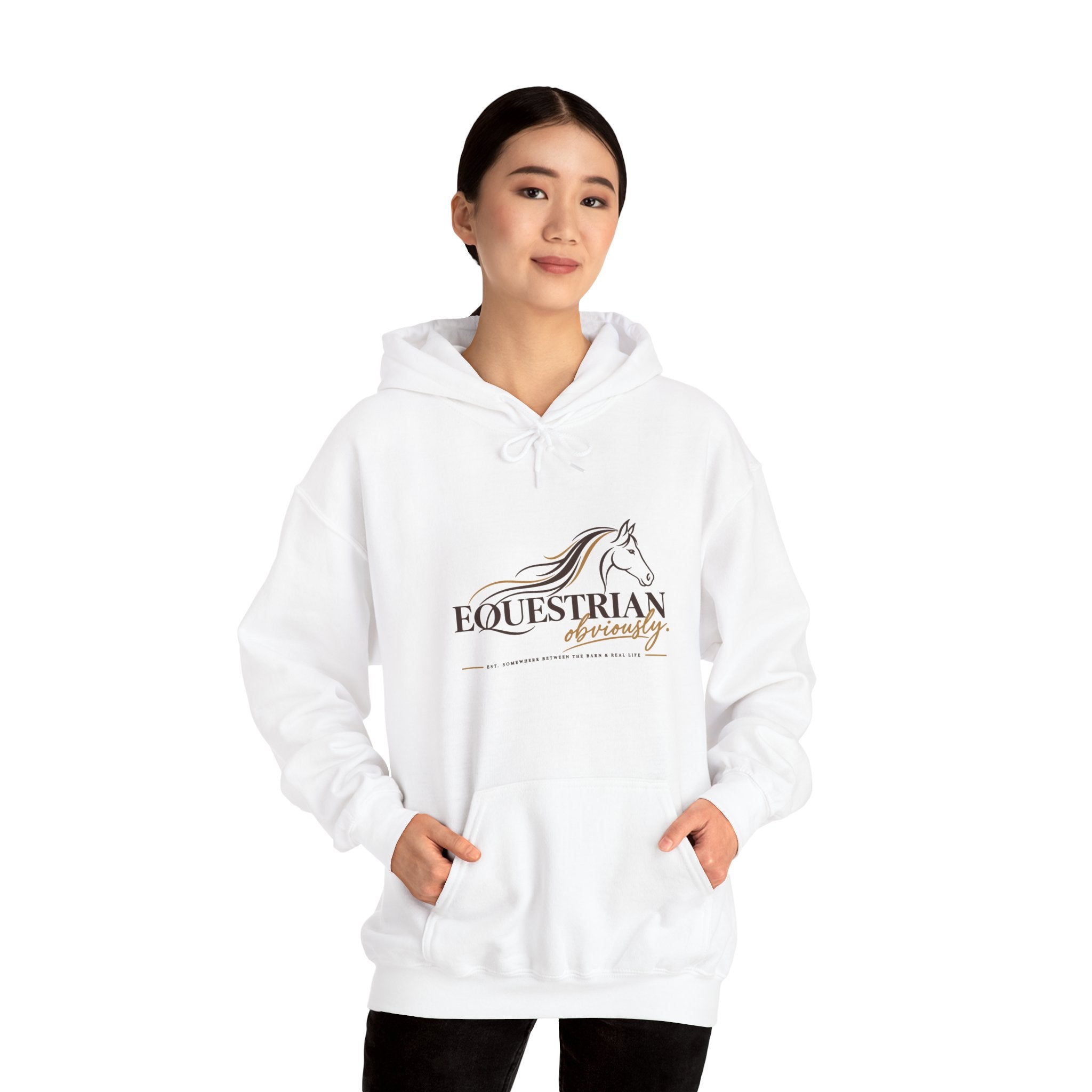 Equestrian Riding Hoodie — Horse Riding Logo Pullover