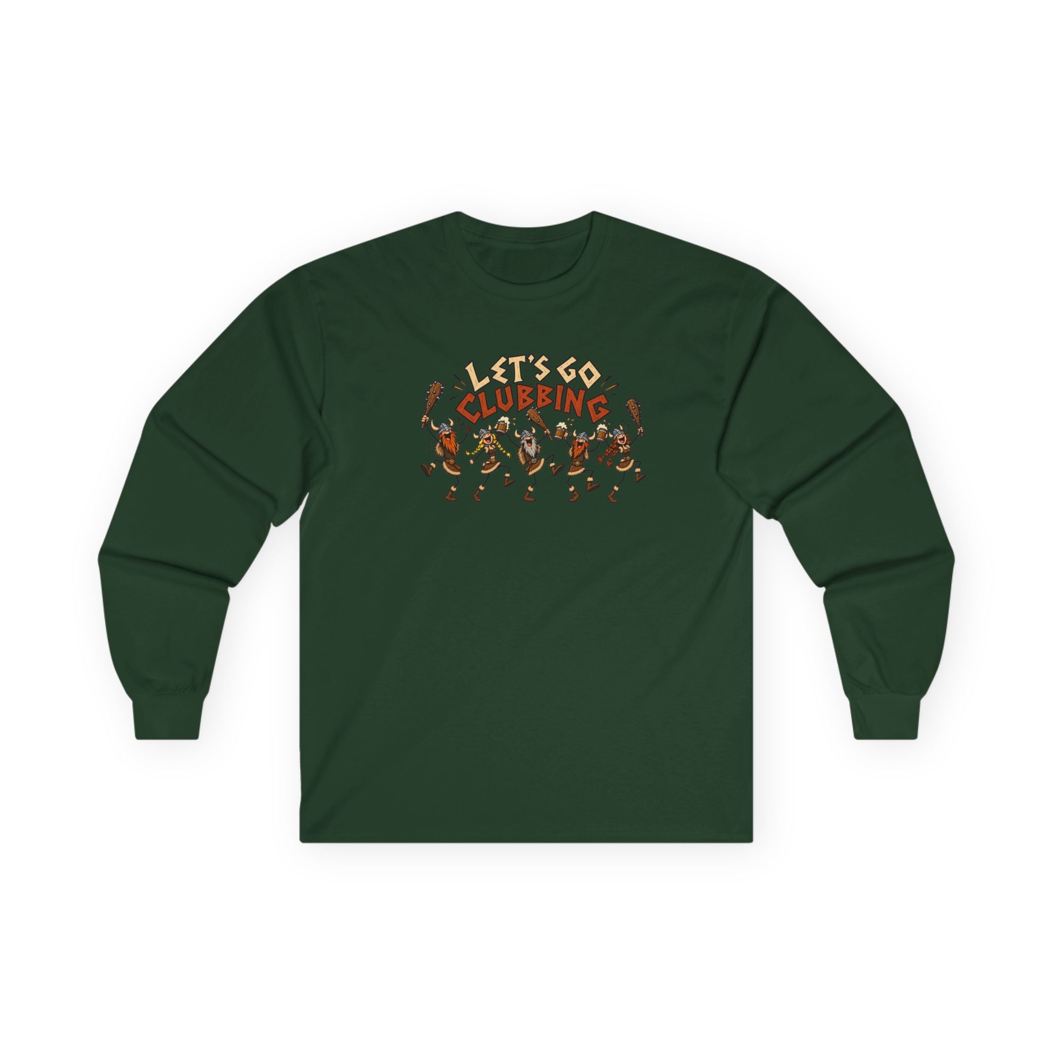 Let's Go Clubbing long sleeve tee graphic