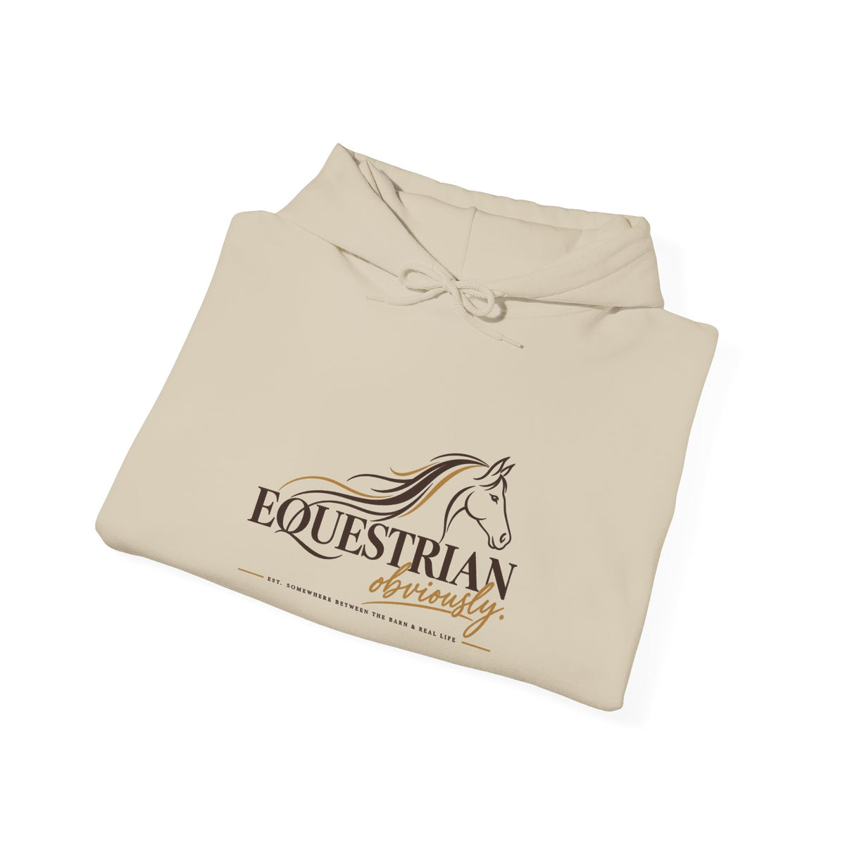 Equestrian Riding Hoodie — Horse Riding Logo Pullover