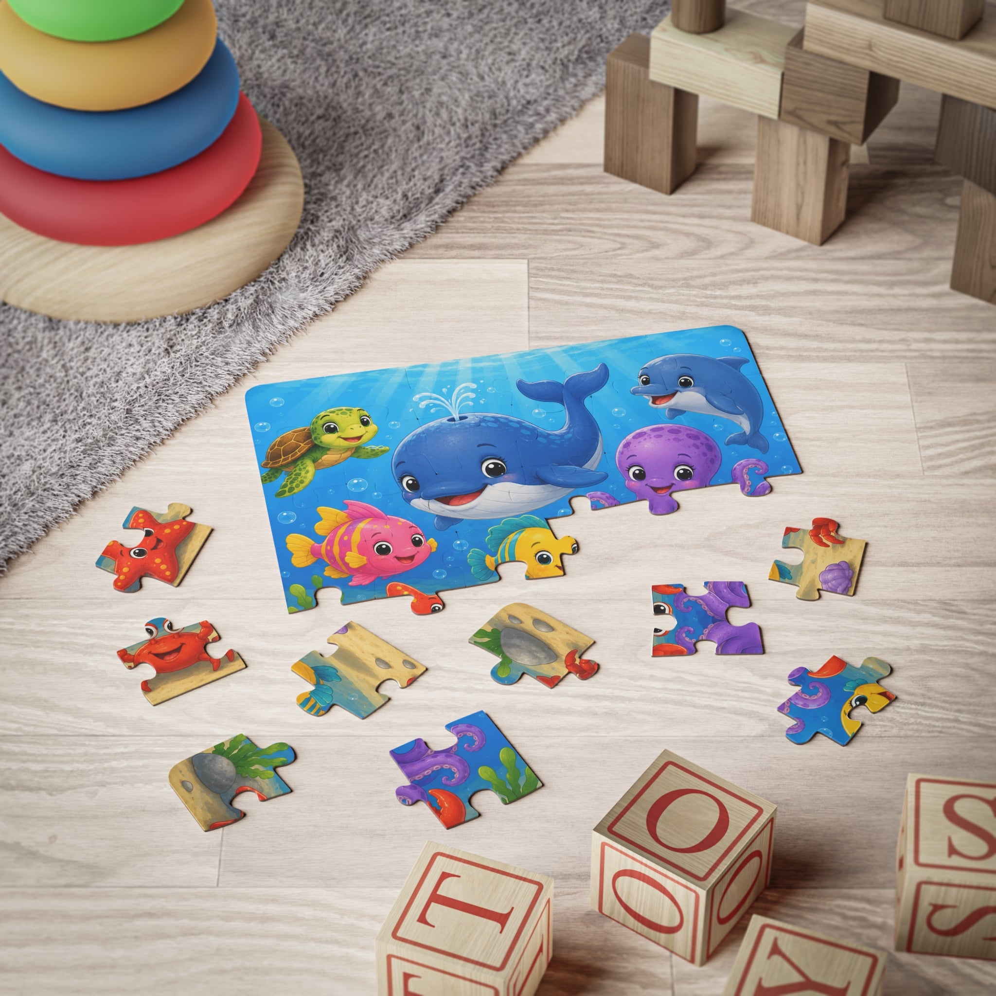 Under the Sea 30-piece ocean animal kids puzzle