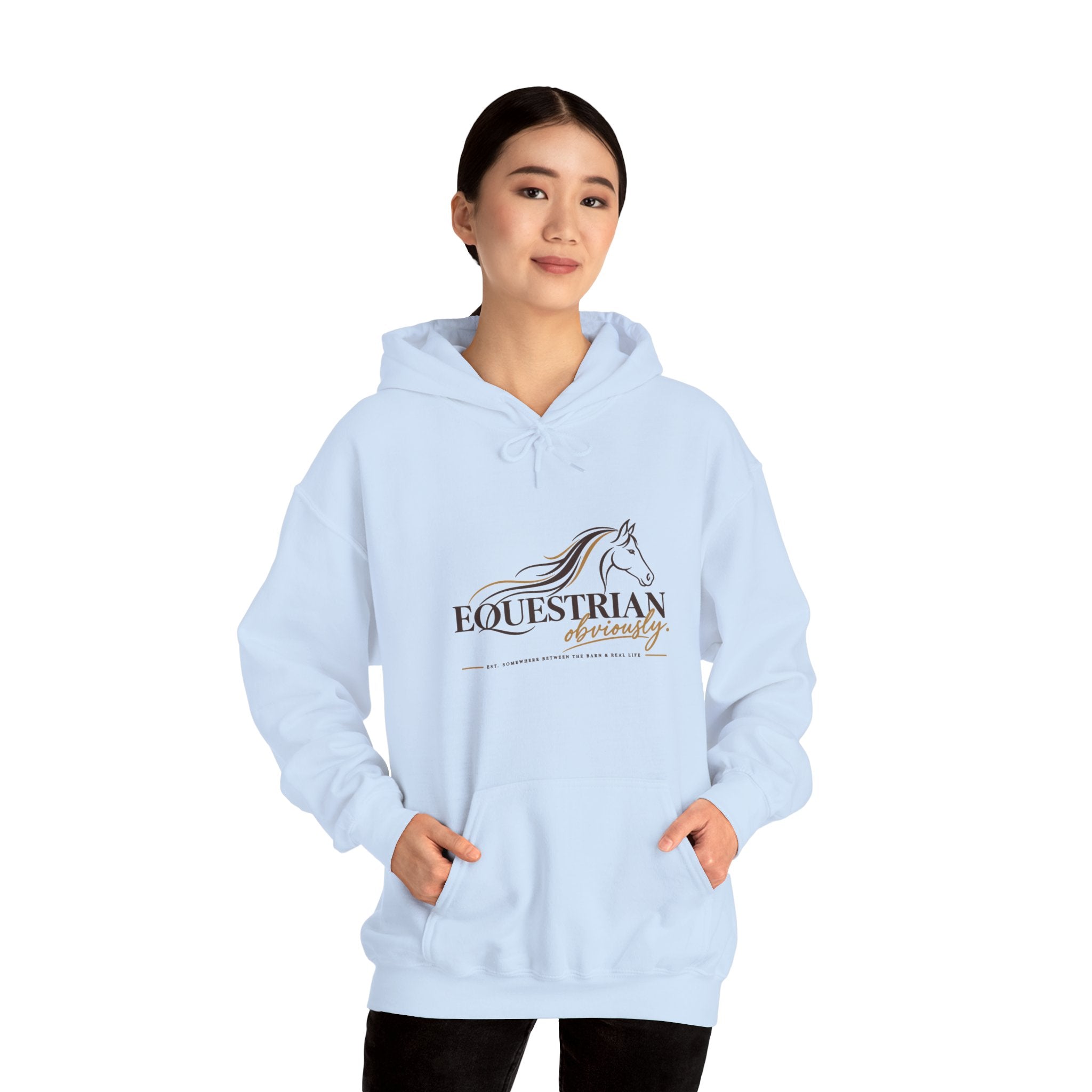 Equestrian Riding Hoodie — Horse Riding Logo Pullover