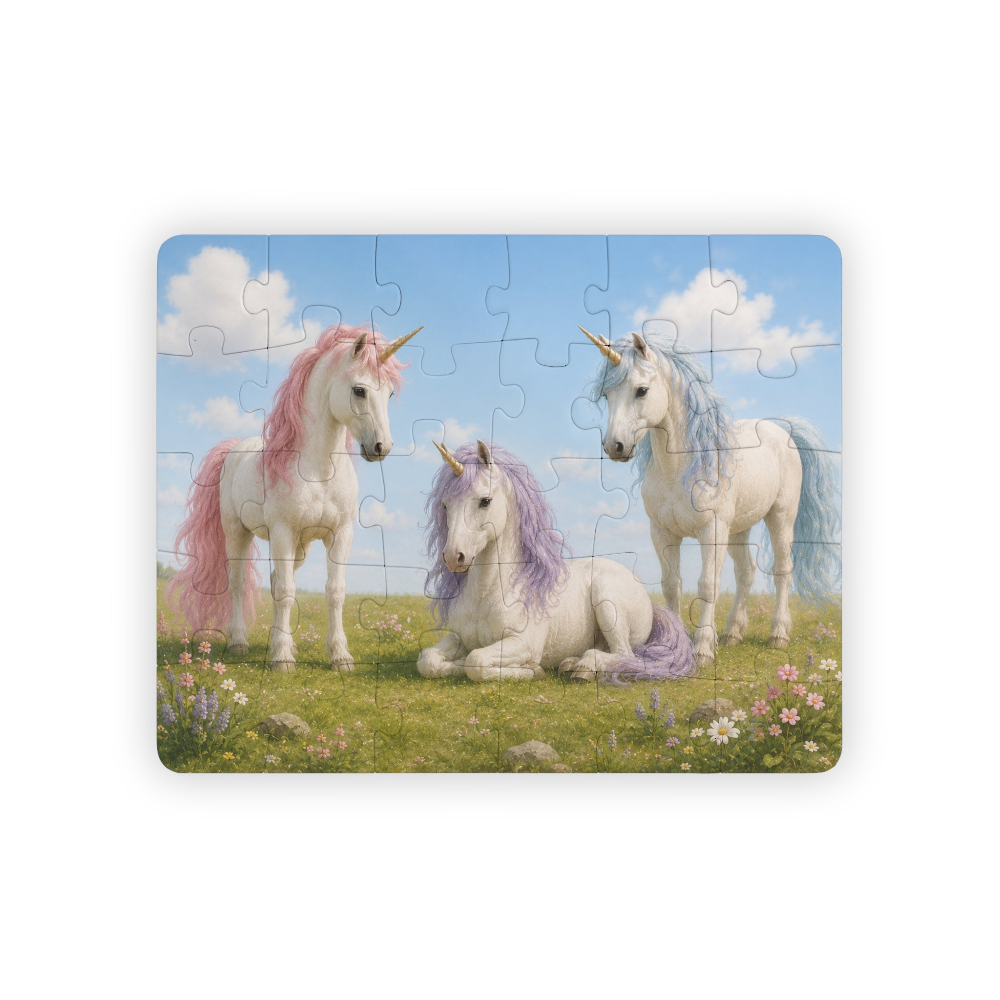 Unicorn Trio 30-piece pastel kids puzzle