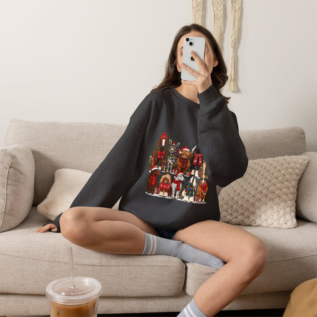 Holiday Horses Crewneck Sweatshirt