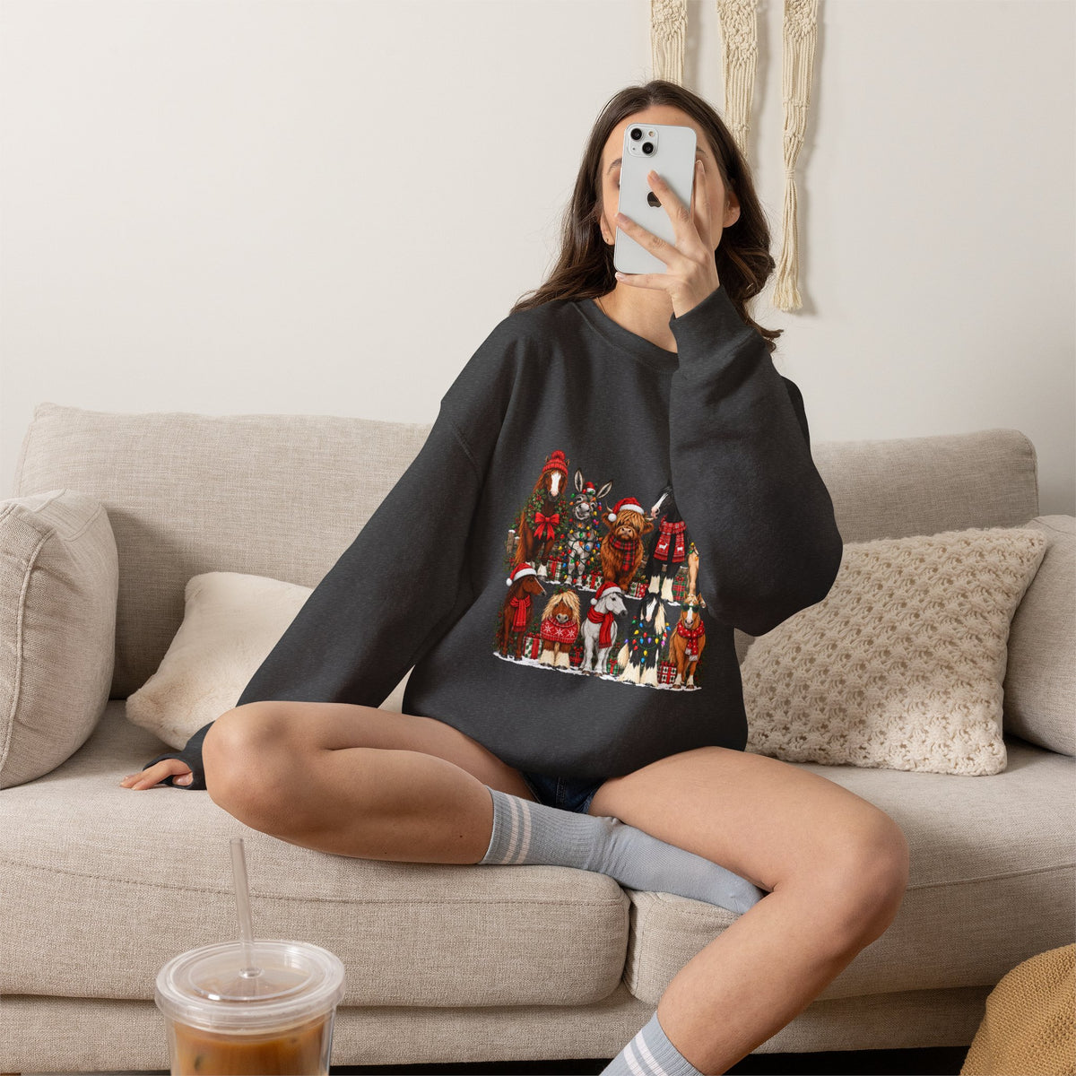 Holiday Horses Crewneck Sweatshirt