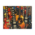 Pop art guitar jigsaw puzzle artwork