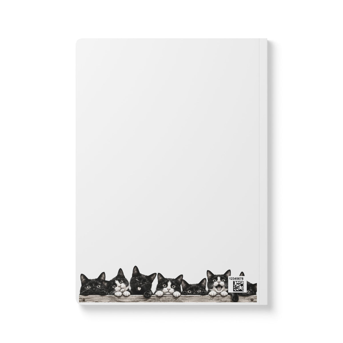 Cat Pals Softcover Journal — Cute Black & White Kittens Notebook