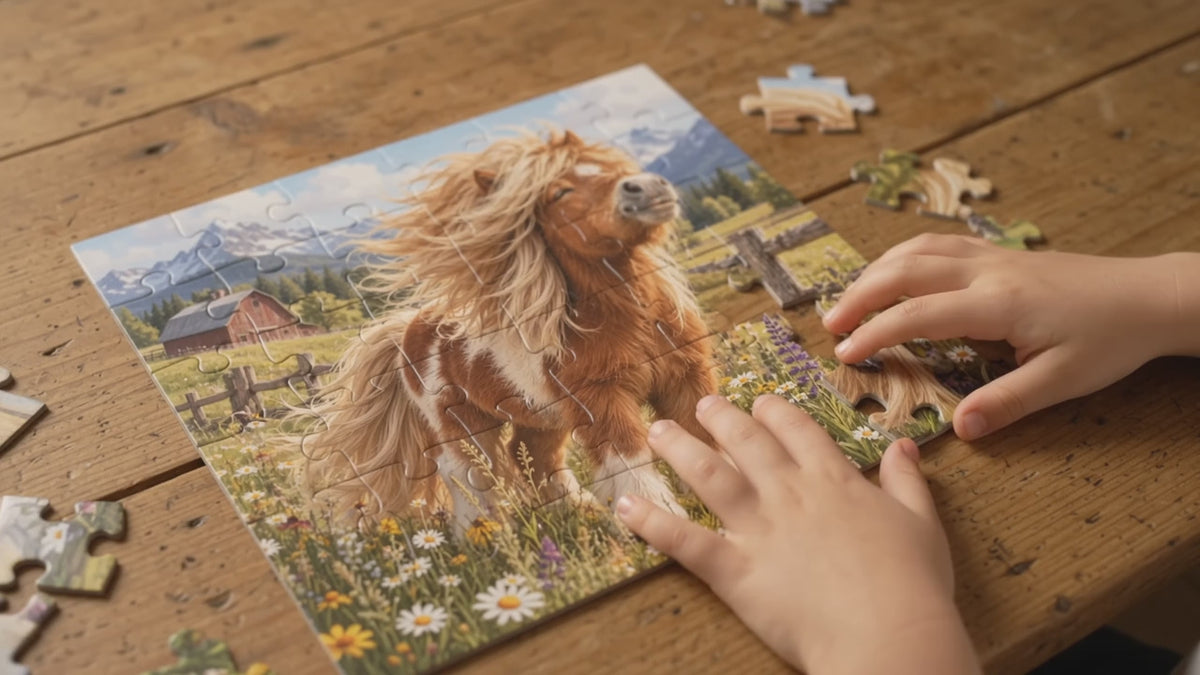 30-Piece Kids Puzzle — Happy Pony Meadow Jigsaw for Children